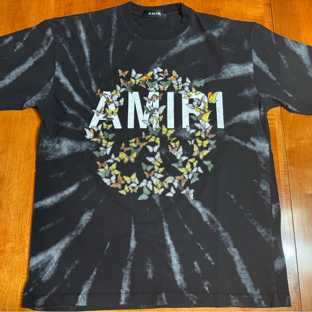 AMIRI Butterfly Peace Sign Shirt- Size Large